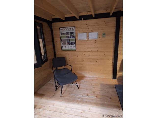 Vuren tuinhuis met overkapping - 760x280cm - afbeelding 11 van  15