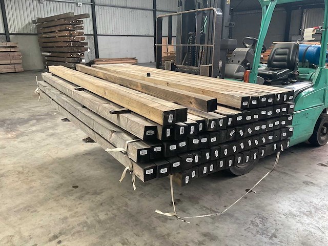 Vuren tuinpaal geïmpregneerd 270x6,8x6,8 cm (23x) - afbeelding 1 van  7