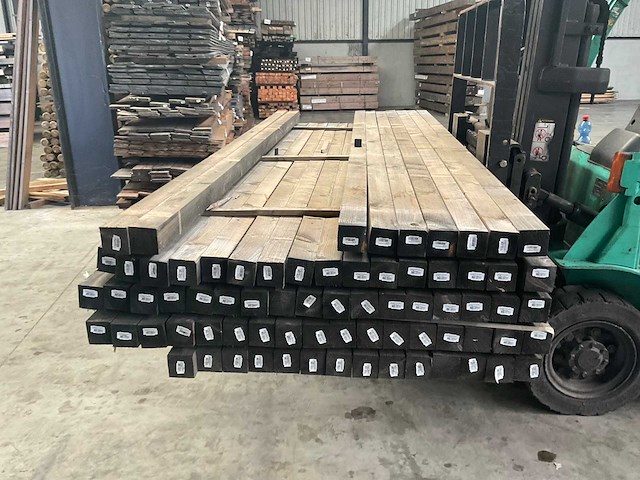 Vuren tuinpaal geïmpregneerd 270x6,8x6,8 cm (23x) - afbeelding 2 van  7