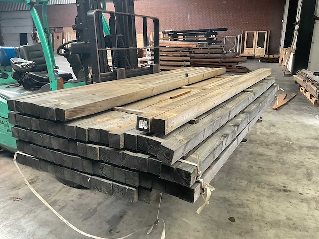 Vuren tuinpaal geïmpregneerd 270x6,8x6,8 cm (23x) - afbeelding 4 van  7