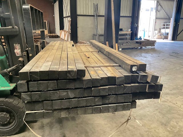 Vuren tuinpaal geïmpregneerd 270x6,8x6,8 cm (23x) - afbeelding 5 van  7