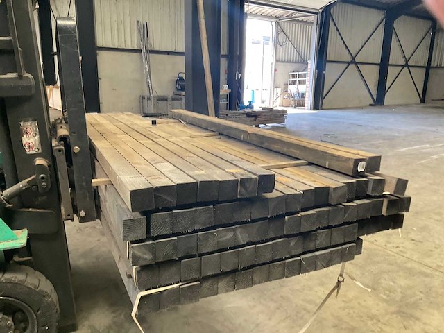 Vuren tuinpaal geïmpregneerd 270x6,8x6,8 cm (23x) - afbeelding 6 van  7