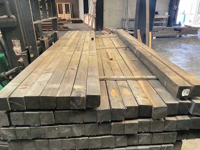 Vuren tuinpaal geïmpregneerd 270x6,8x6,8 cm (23x) - afbeelding 7 van  7