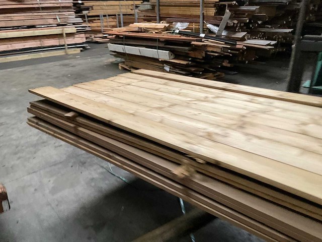 Vuren tuinplank geïmpregneerd - 400x13,5x1,5 cm (52x) - afbeelding 3 van  7