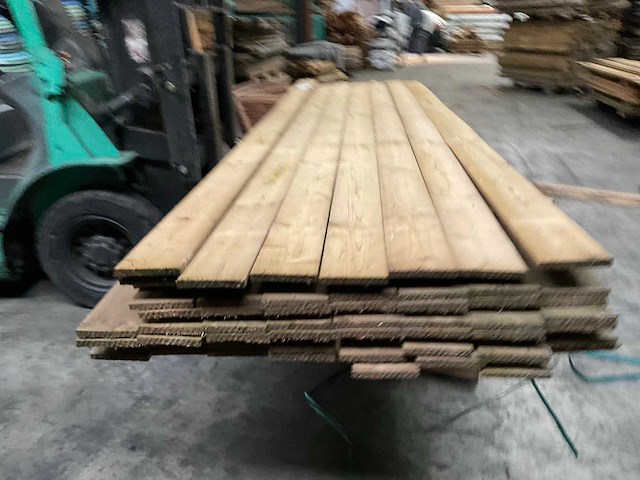 Vuren tuinplank geïmpregneerd - 400x13,5x1,5 cm (52x) - afbeelding 5 van  7