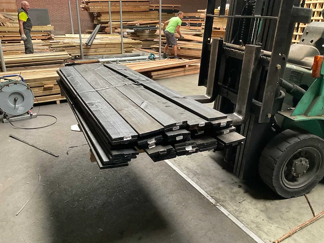 Vuren tuinplank gezwart - 180x14x1,6 cm (30x) - afbeelding 4 van  4
