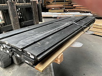 Vuren tuinplank gezwart - 180x14x1,7 cm (25x) - afbeelding 2 van  4