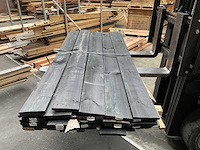 Vuren tuinplank gezwart - 180x14x1,7 cm (25x) - afbeelding 3 van  4