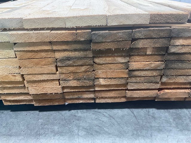 Vuren tuinplank ruw - 270x10x2,2 cm (208x) - afbeelding 6 van  8
