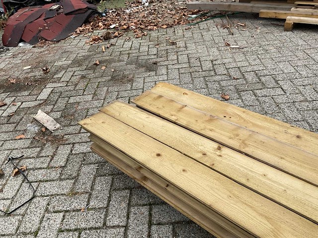 Vuren tuinplank zweeds rabat 400x14,5x2,2-1 cm (30x) - afbeelding 2 van  11
