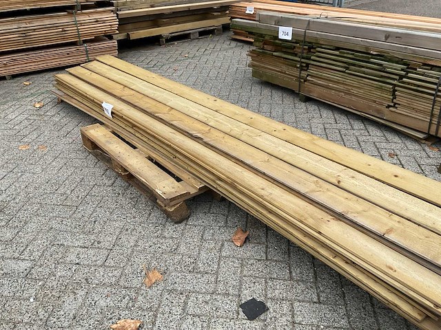 Vuren tuinplank zweeds rabat 400x14,5x2,2-1 cm (30x) - afbeelding 4 van  11