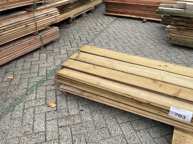 Vuren tuinplank zweeds rabat 400x14,5x2,2-1 cm (30x) - afbeelding 6 van  11