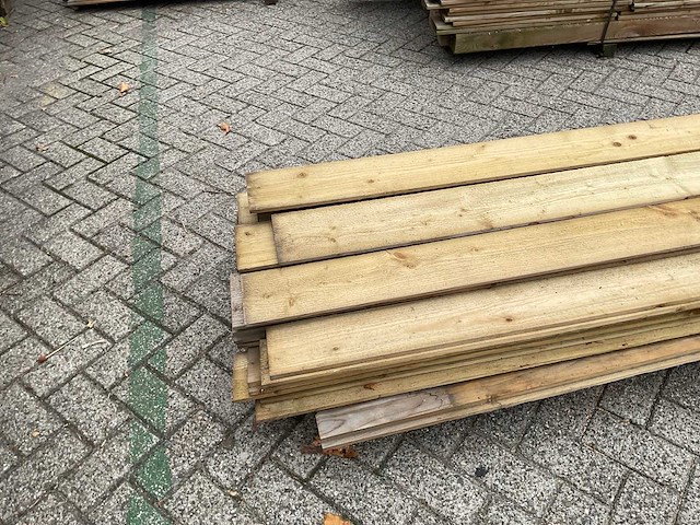 Vuren tuinplank zweeds rabat 400x14,5x2,2-1 cm (30x) - afbeelding 7 van  11