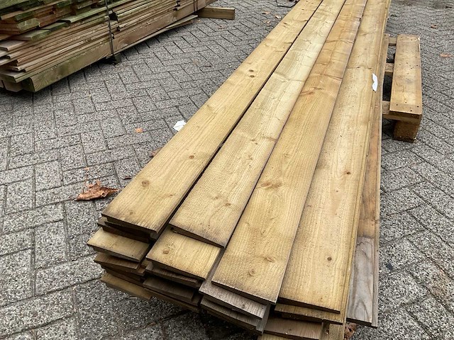 Vuren tuinplank zweeds rabat 400x14,5x2,2-1 cm (30x) - afbeelding 8 van  11