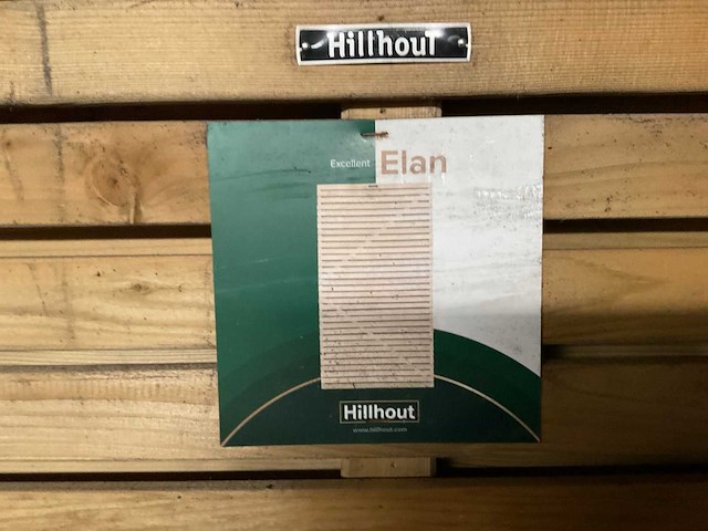 Vuren tuinpoort "elan" met metalen frame 180x100 cm - afbeelding 2 van  5