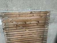 Vuren tuinpoort "elan" met metalen frame 180x100 cm - afbeelding 5 van  5