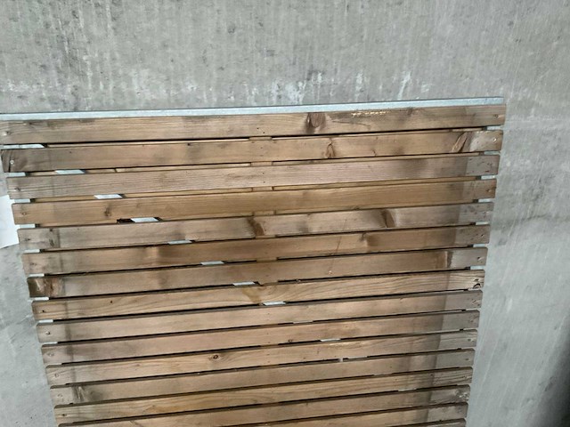 Vuren tuinpoort "elan" met metalen frame 180x100 cm - afbeelding 4 van  4