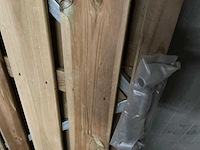 Vuren tuinpoort met metalen frame 180x100 cm - afbeelding 4 van  4