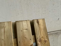 Vuren tuinpoort met metalen frame 195x100 cm - afbeelding 4 van  4