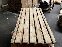 Vuren tuinpoort met metalen frame 195x100 cm - afbeelding 1 van  4