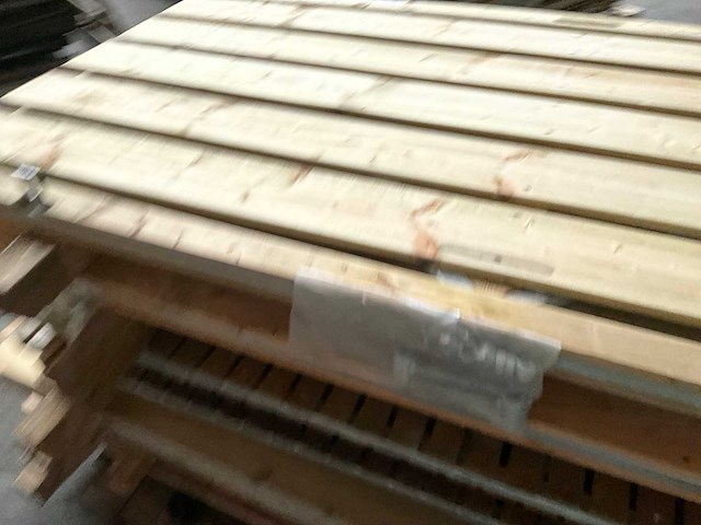 Vuren tuinpoort met metalen frame 195x100 cm - afbeelding 3 van  4