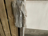 Vuren tuinpoort met metalen frame 195x100 cm - afbeelding 6 van  6