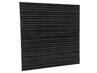 Vuren tuinscherm "elan" zwart gespoten - 180x180 cm (16x) - afbeelding 1 van  12