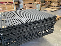 Vuren tuinscherm "elan" zwart gespoten - 180x180 cm (16x) - afbeelding 6 van  12