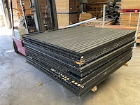 Vuren tuinscherm "elan" zwart gespoten - 180x180 cm (16x) - afbeelding 7 van  12