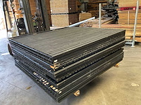 Vuren tuinscherm "elan" zwart gespoten - 180x180 cm (16x) - afbeelding 8 van  12