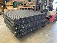 Vuren tuinscherm "elan" zwart gespoten - 180x180 cm (16x) - afbeelding 10 van  12