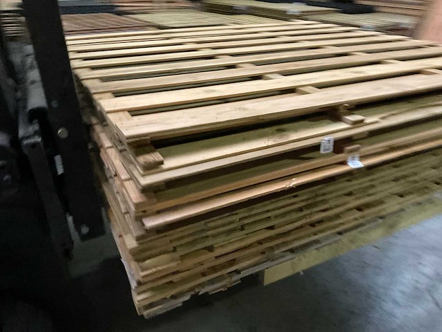 Vuren tuinscherm geïmpregneerd - 180x180 cm (10x) - afbeelding 10 van  10