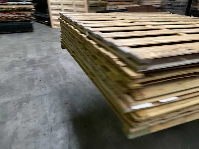 Vuren tuinscherm geïmpregneerd - 180x180 cm (10x) - afbeelding 4 van  10