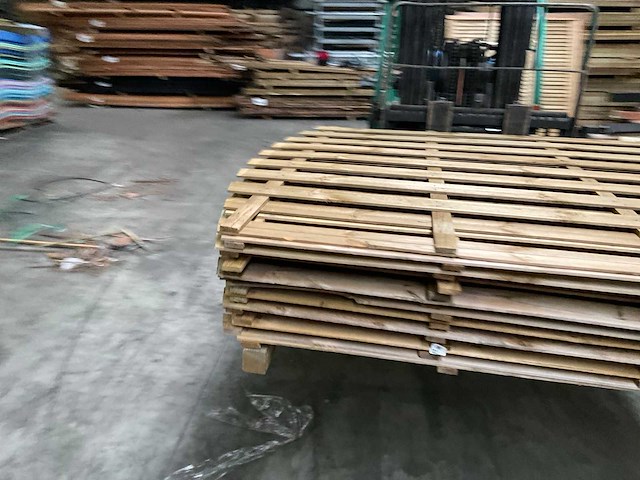 Vuren tuinscherm geïmpregneerd - 180x180 cm (10x) - afbeelding 6 van  10