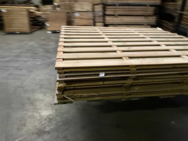 Vuren tuinscherm geïmpregneerd - 180x180 cm (10x) - afbeelding 2 van  8