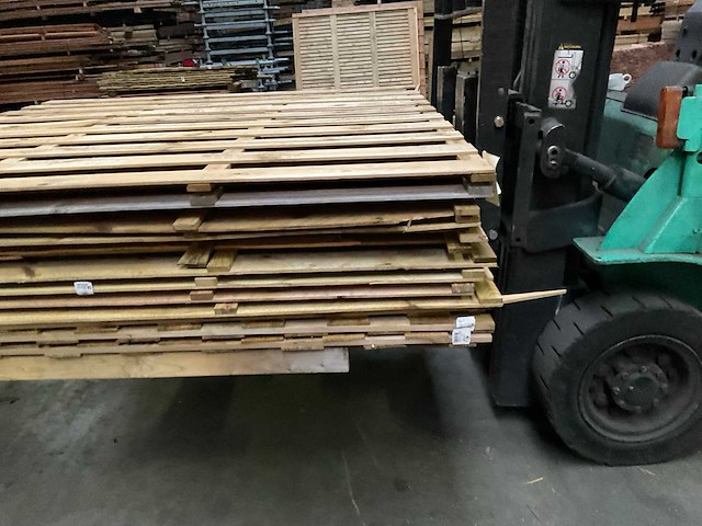 Vuren tuinscherm geïmpregneerd - 180x180 cm (10x) - afbeelding 3 van  10