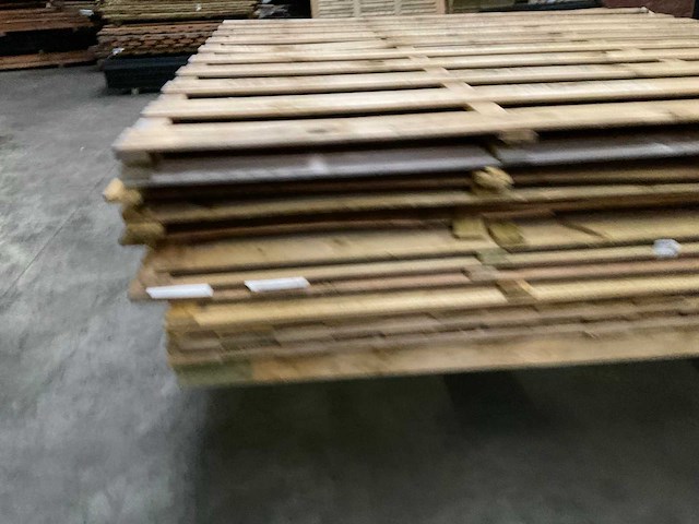 Vuren tuinscherm geïmpregneerd - 180x180 cm (10x) - afbeelding 4 van  10