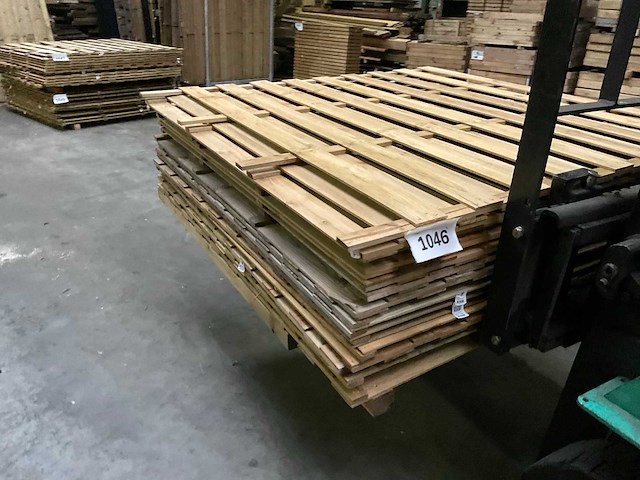 Vuren tuinscherm geïmpregneerd - 180x180 cm (10x) - afbeelding 3 van  10