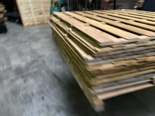 Vuren tuinscherm geïmpregneerd - 180x180 cm (10x) - afbeelding 8 van  10