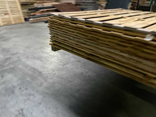 Vuren tuinscherm geïmpregneerd - 180x180 cm (10x) - afbeelding 4 van  10