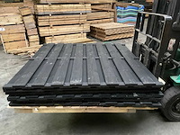 Vuren tuinscherm geïmpregneerd zwart - 180x180 (6x) - afbeelding 1 van  9