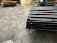 Vuren tuinscherm geïmpregneerd zwart - 180x180 (6x) - afbeelding 4 van  9