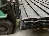 Vuren tuinscherm geïmpregneerd zwart - 180x180 (6x) - afbeelding 8 van  9