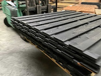 Vuren tuinscherm geïmpregneerd zwart - 180x180 (6x) - afbeelding 5 van  9