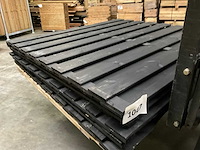 Vuren tuinscherm geïmpregneerd zwart - 180x180 (6x) - afbeelding 9 van  9