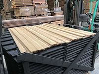 Vuren tuinscherm met toog 15-planks 180x180 cm (22x) - afbeelding 2 van  9