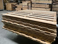 Vuren tuinscherm met toog geïmpregneerd - 180x180 cm (10x) - afbeelding 2 van  12