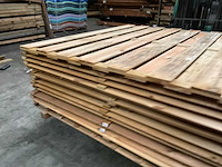 Vuren tuinscherm met toog geïmpregneerd - 180x180 cm (10x) - afbeelding 5 van  12