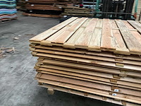 Vuren tuinscherm met toog geïmpregneerd - 180x180 cm (10x) - afbeelding 9 van  12