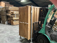 Vuren tuinscherm met toog geïmpregneerd - 180x180 cm (10x) - afbeelding 2 van  3